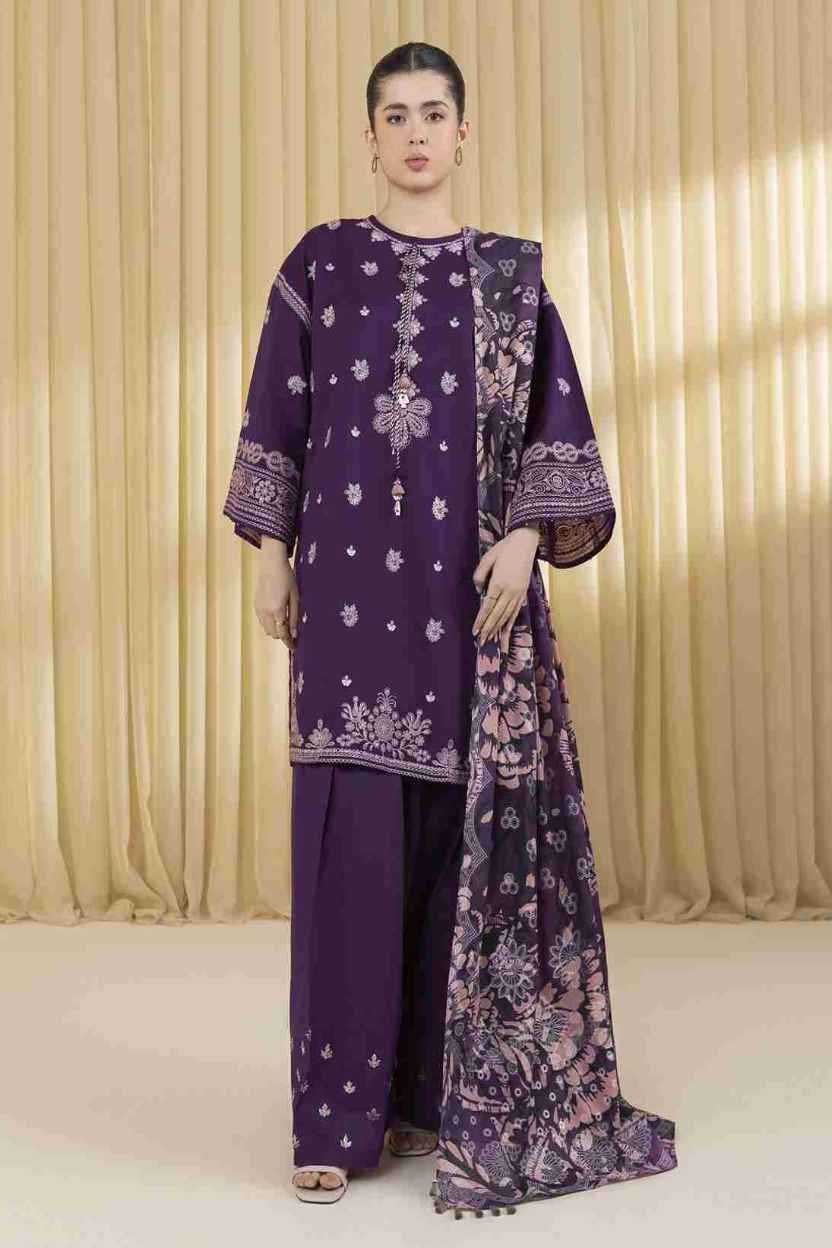 3 Piece Unstiched Embroidery Dhanak