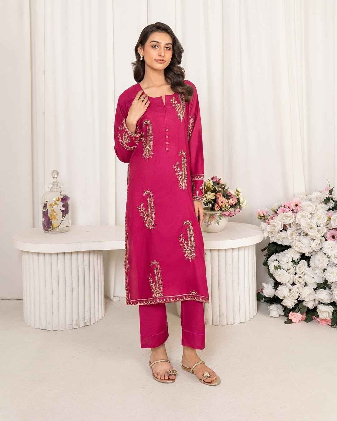 2 Piece Unstiched Embroidery Dhanak