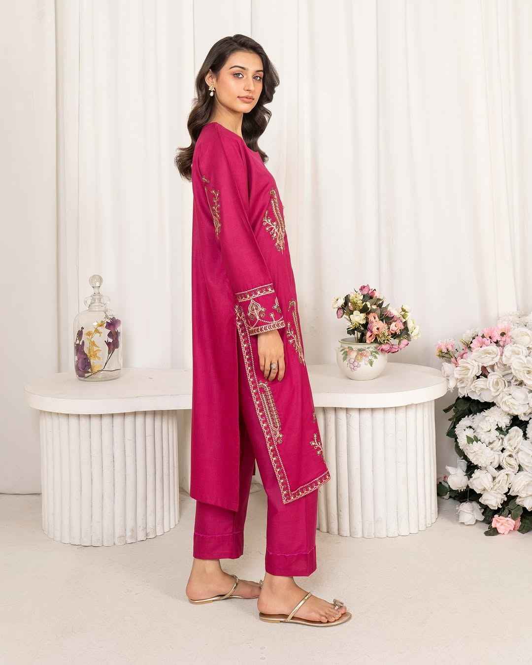 2 Piece Unstiched Embroidery Dhanak
