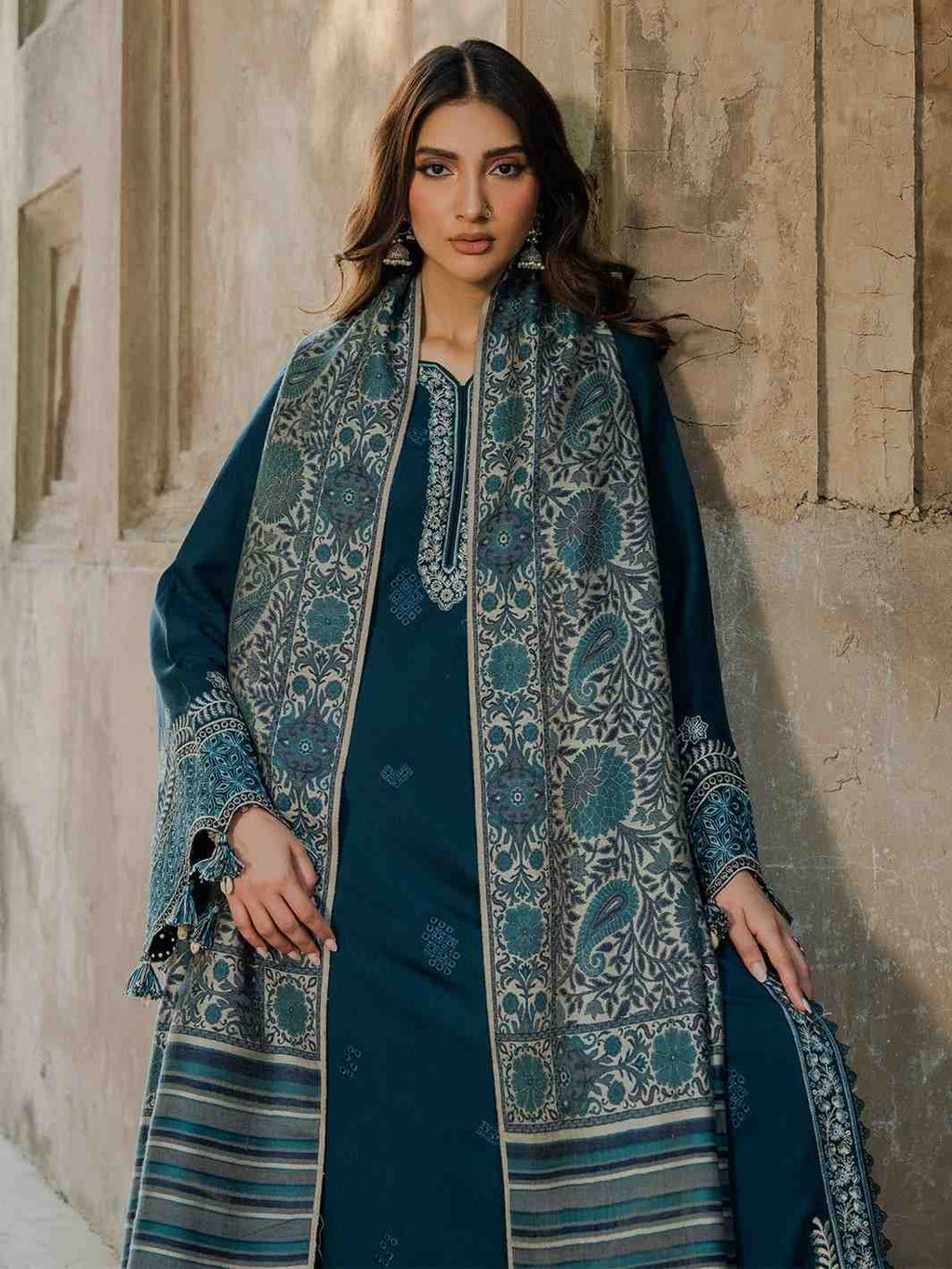 3 Piece Unstiched Embroidery Dhanak